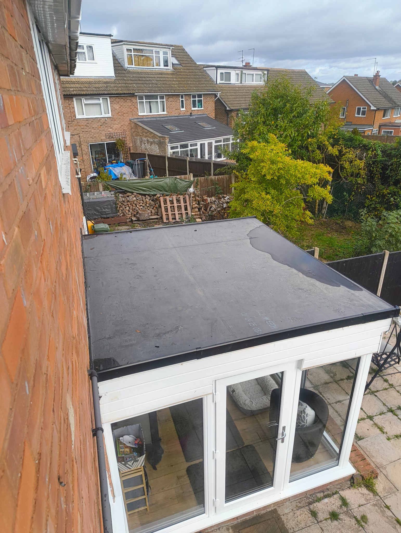 A T Roofing completed EPDM flat roof